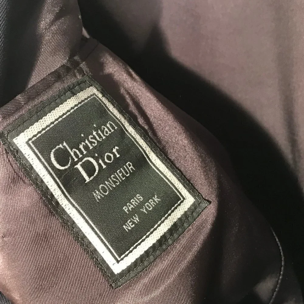Christian Dior Blue Sport Coat Jacket 42 R Size 42 Vintage